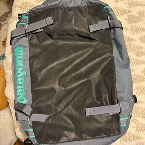 Patagonia Black and Gray 45L Carry One Backpack Bag